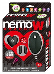 Nemo Charge 雙重無線震蛋 - 黑色 (ネモ チャージW ブラック)