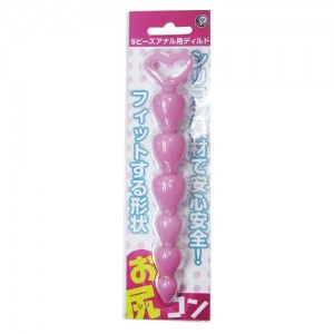 肛門葵扇型拉珠 粉紅色 (お尻コン【ピンク】)