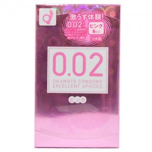 岡本 OKAMOTO 0.02EX 粉紅裝 6PCS (オカモト0.02EXピンクカラー 6個)