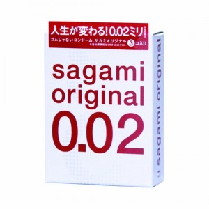 Sagami Original 0.02 - 3pcs (相模安全套 0.02 - 3個入)